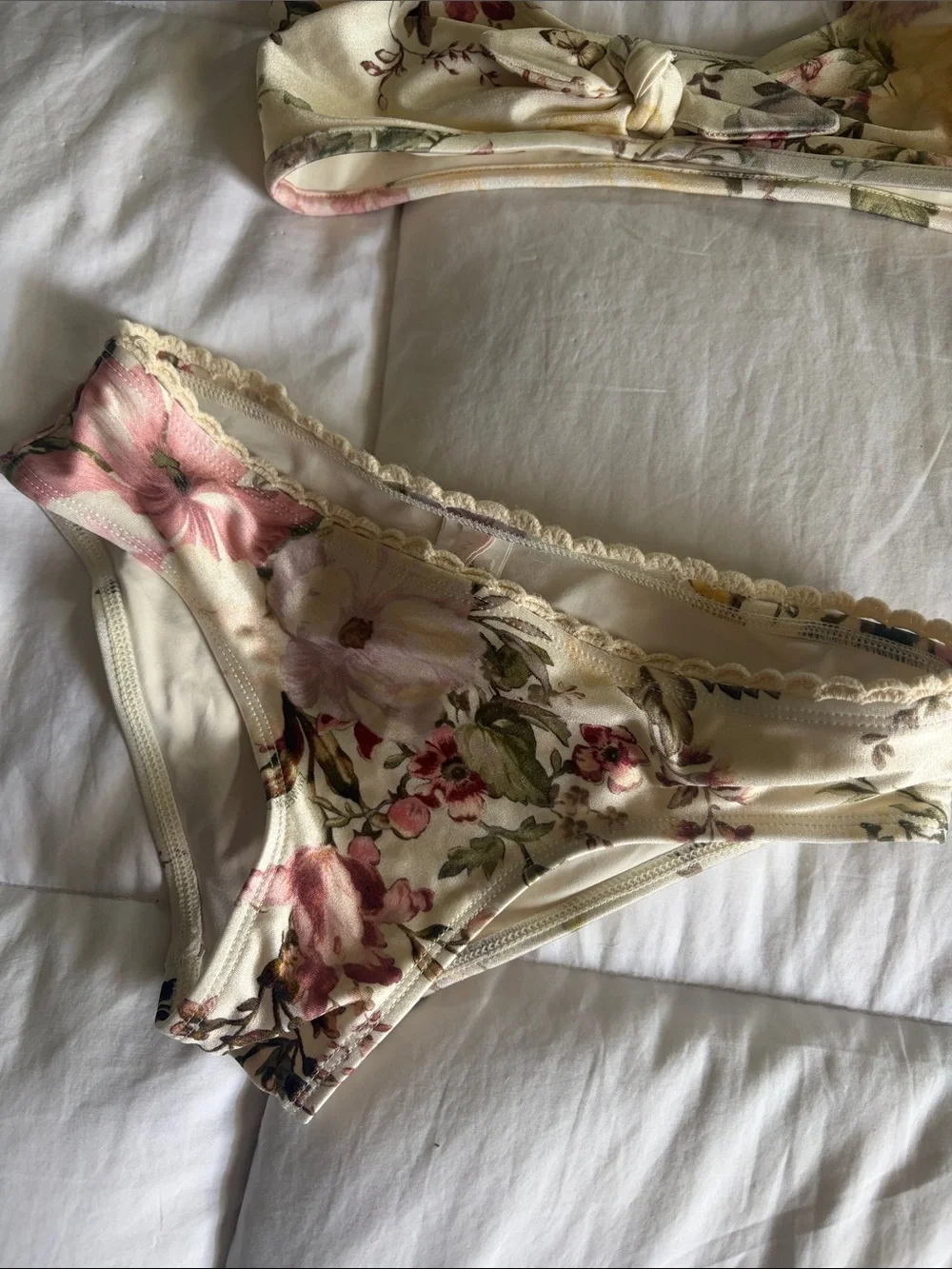 Zimmermann cream bikini